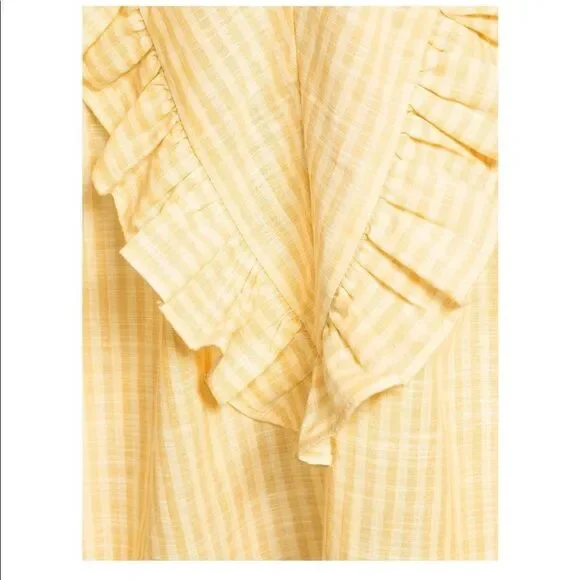 Short Sleeve Ruffle Woven Blouse - Picture 5 of 11